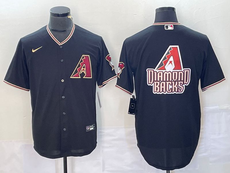 Men Arizona Diamondback Blank Black Game Nike 2023 MLB Jersey style 2